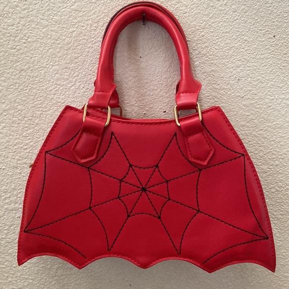 Handbags - NWOT Red Spiderweb Crossbody